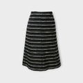 CHANEL Flare Skirt P19873V11554 Tweed Made in France 2002 Black