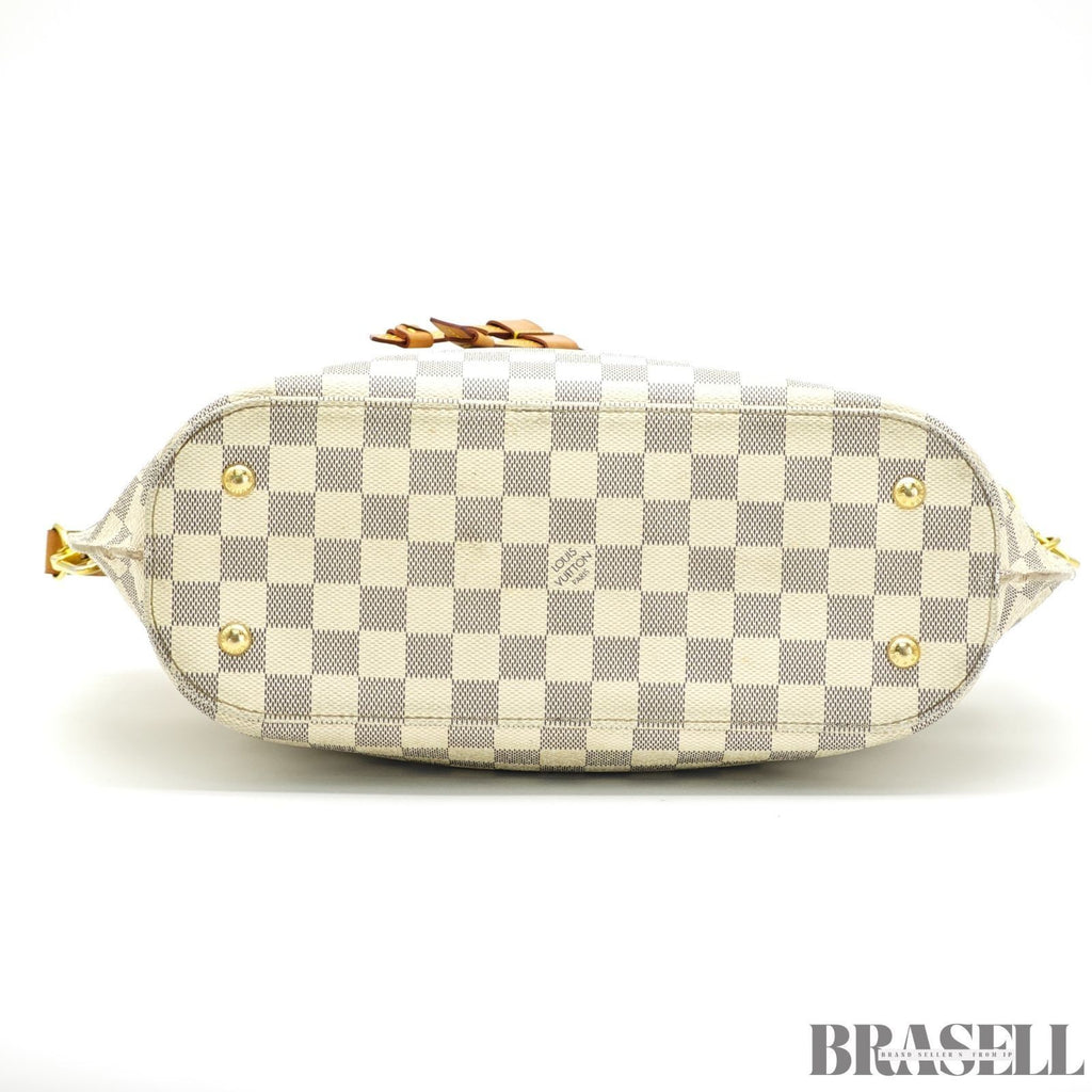 LOUIS VUITTON Girolata N41579 Damier Azur Bucket Handbag Ivory Women’s