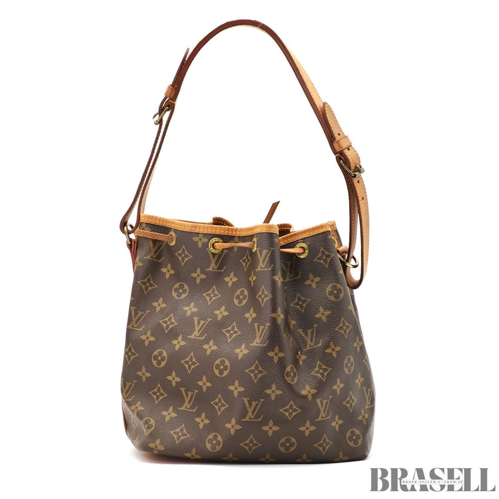 LOUIS VUITTON Petit Noe M42226 Monogram Handbag Bucket Bag Brown Women’s