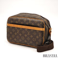 LOUIS VUITTON Reporter PM Crossbody Shoulder Bag Monogram Leather M45254 Brown