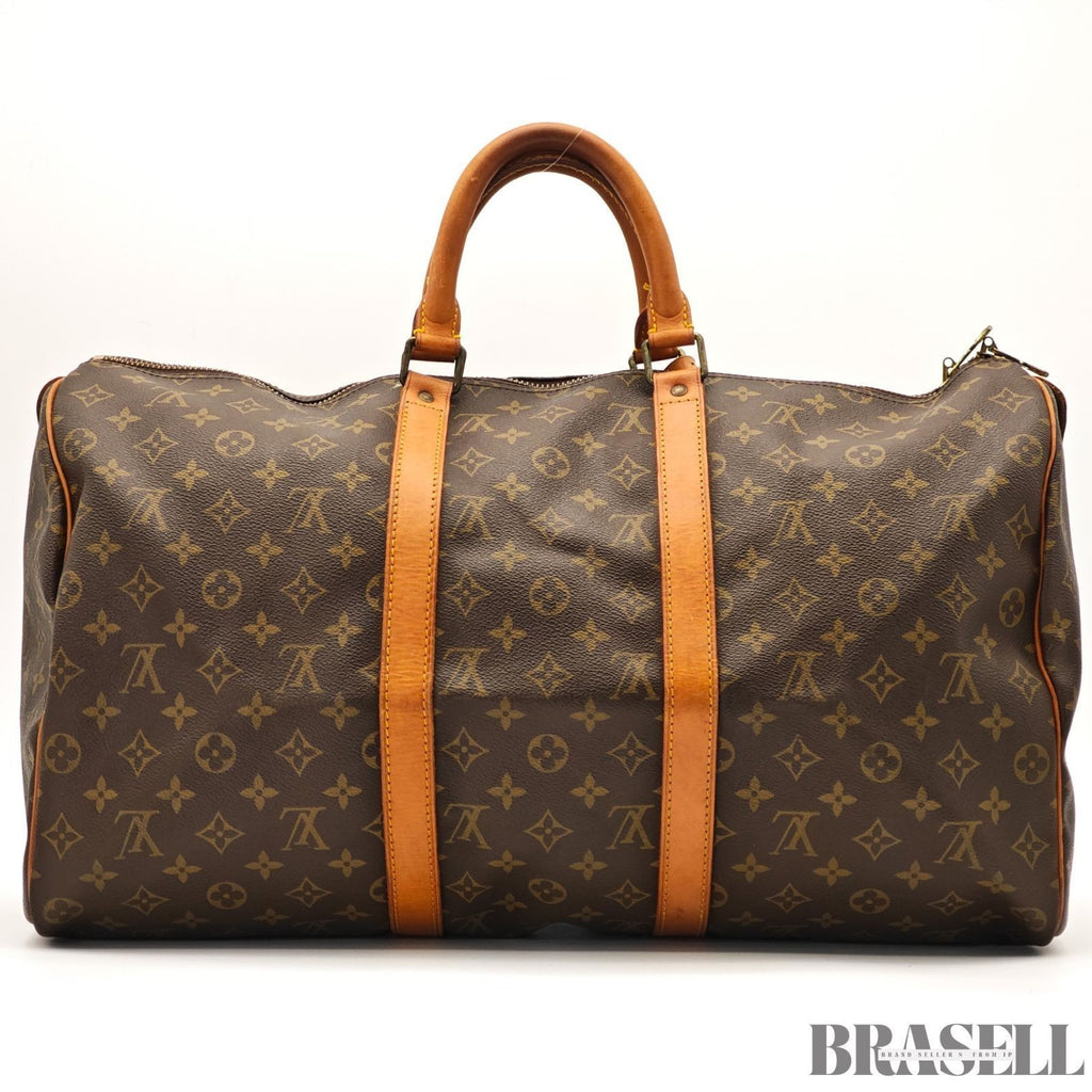Louis Vuitton Keepall 50 Monogram M41426 Bag Boston Bag Large Capacity Brown