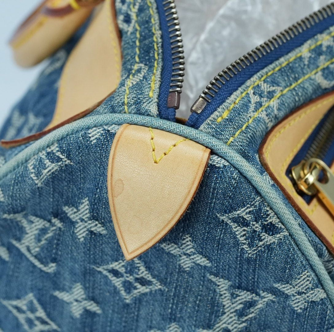 LOUIS VUITTON Monogram Denim Neo Speedy Blue M95019
