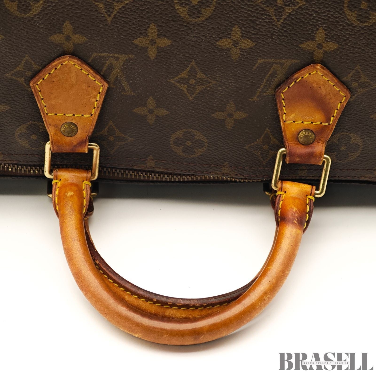 Louis Vuitton Monogram Speedy 30 M41108 Handbag Mini Boston Bag Canvas Brown