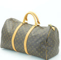 LOUIS VUITTON Keepall 50 M41426 Boston Bag Travel Bag Brown Large Capacity