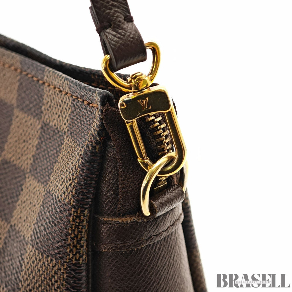 Louis Vuitton Trousse Makeup N51982 Handbag One Shoulder Damier Canvas Brown