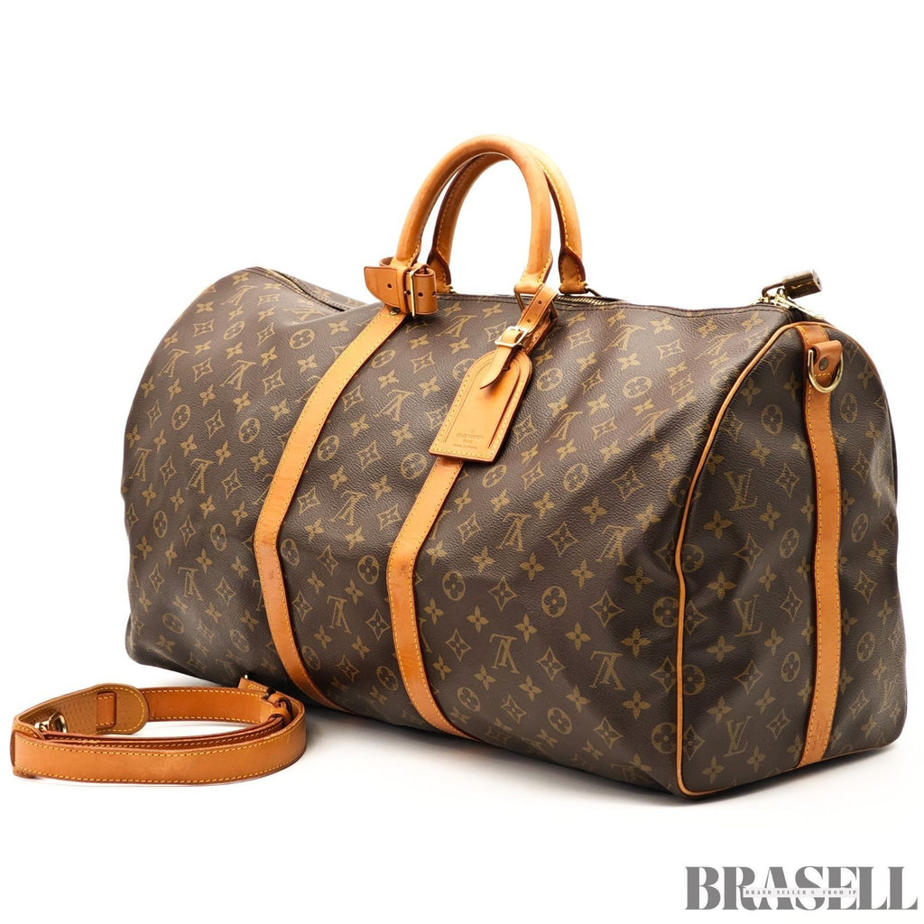 LOUIS VUITTON Keepall Bandouliere 55 M41414 Monogram Travel Bag