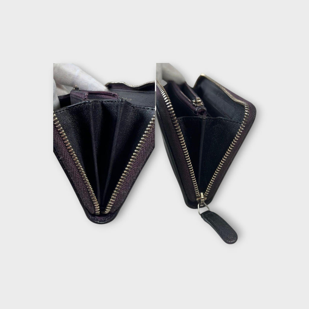 CHANEL Mademoiselle Lambskin Mini Wallet with Round Zipper