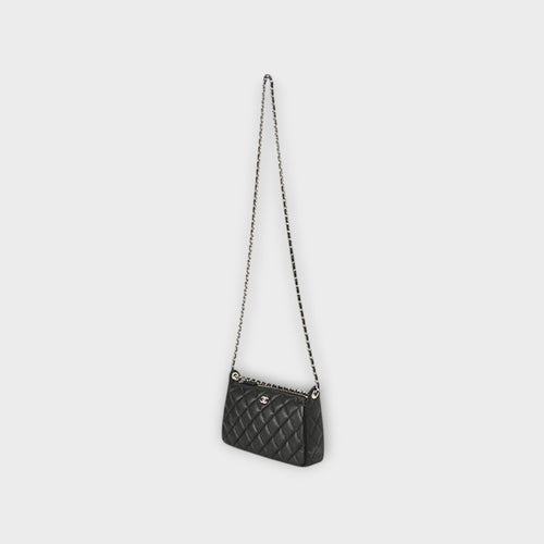 Chanel Matelassé Chain Clutch Black【S】