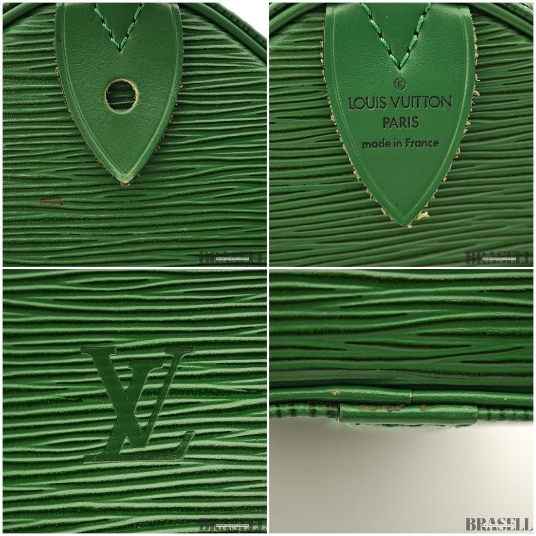 LOUIS VUITTON Epi Speedy 30 Hand Bag Mini Boston Borneo Green M43004 Leather