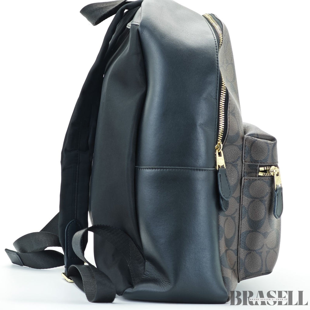 COACH Charlie Signature Backpack Brown color for Men and Women