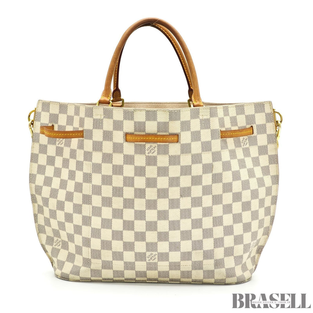 LOUIS VUITTON Girolata N41579 Damier Azur Bucket Handbag Ivory Women’s
