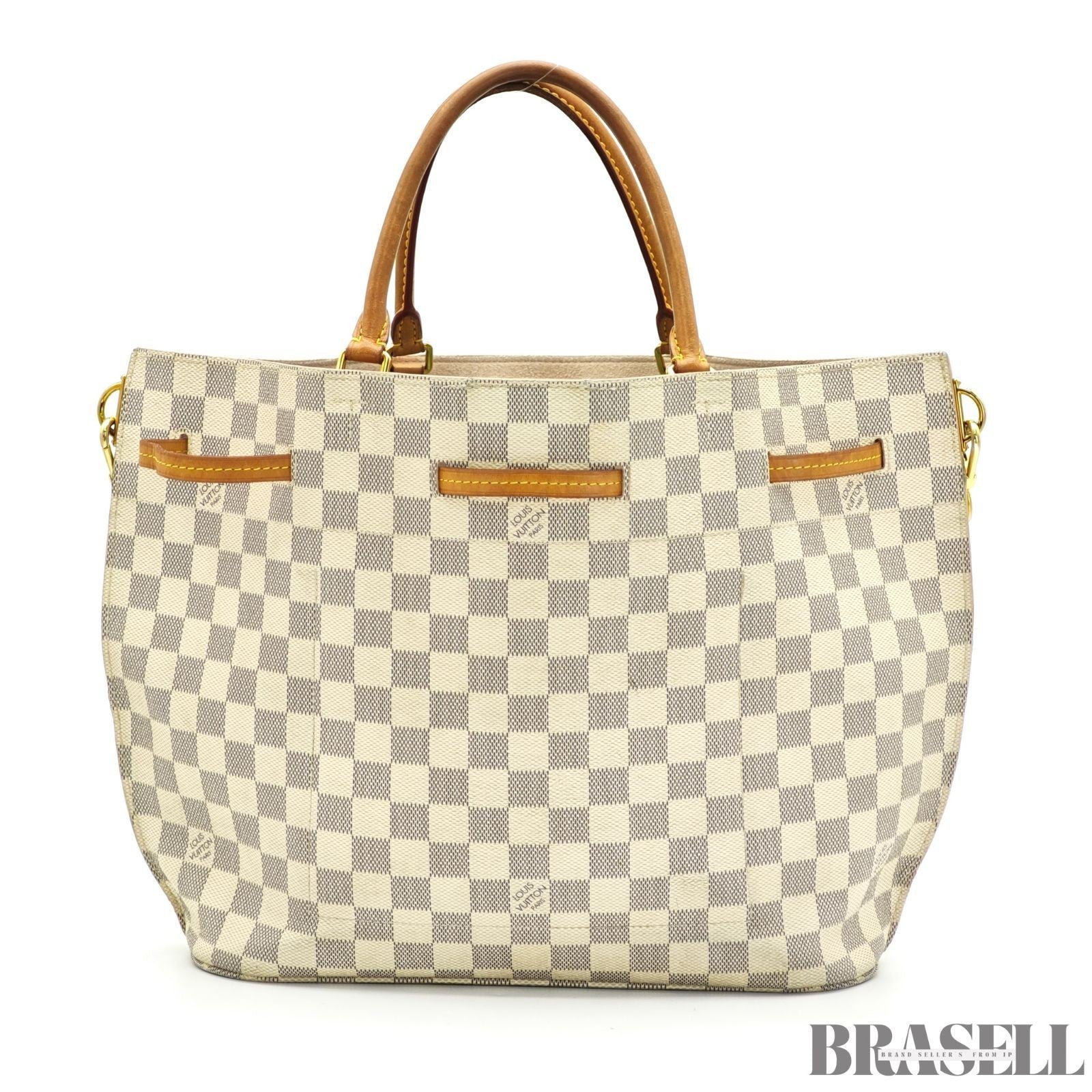 LOUIS VUITTON Girolata N41579 Damier Azur Bucket Handbag Ivory Women’s