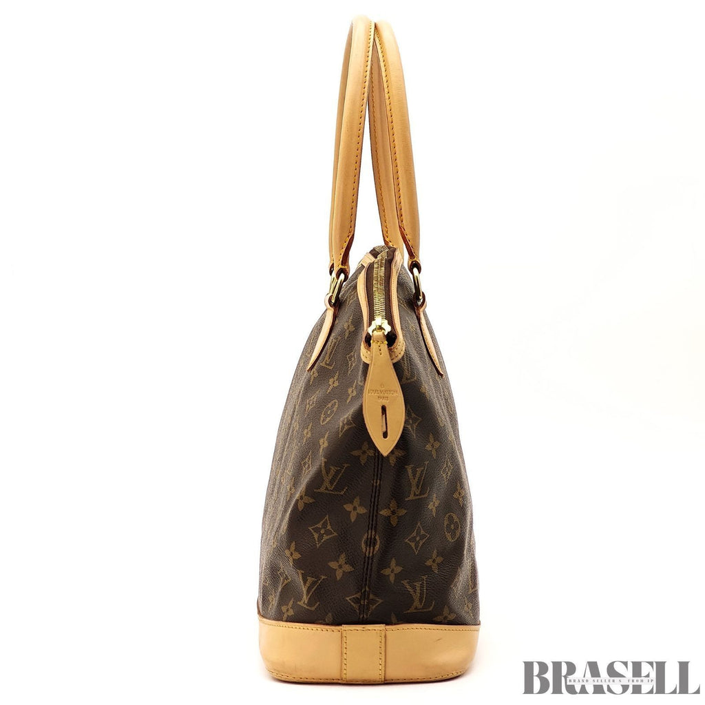 Louis Vuitton Lockit Horizontal Tote Bag M40104 Monogram Canvas Leather Brown