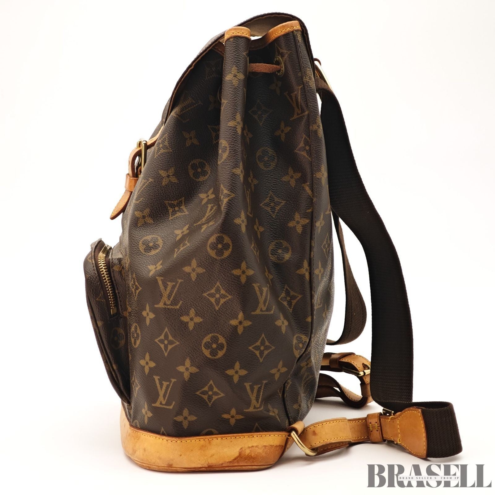 Louis Vuitton Monsigny GM M51135 Bag Backpack Brown Monogram Canvas Unisex