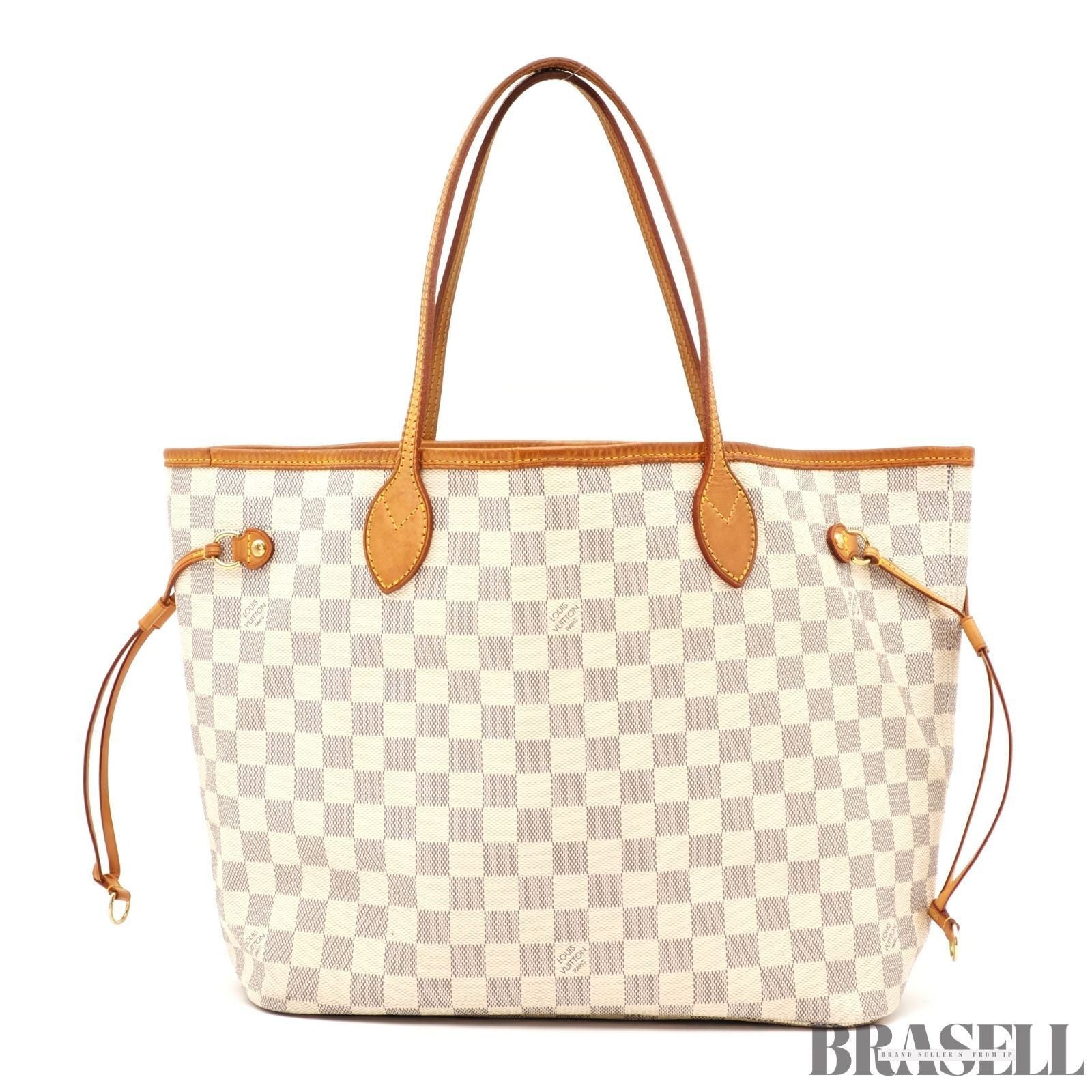 LOUIS VUITTON Neverfull MM N51107 Damier Azur Tote Bag Large Canvas Unisex