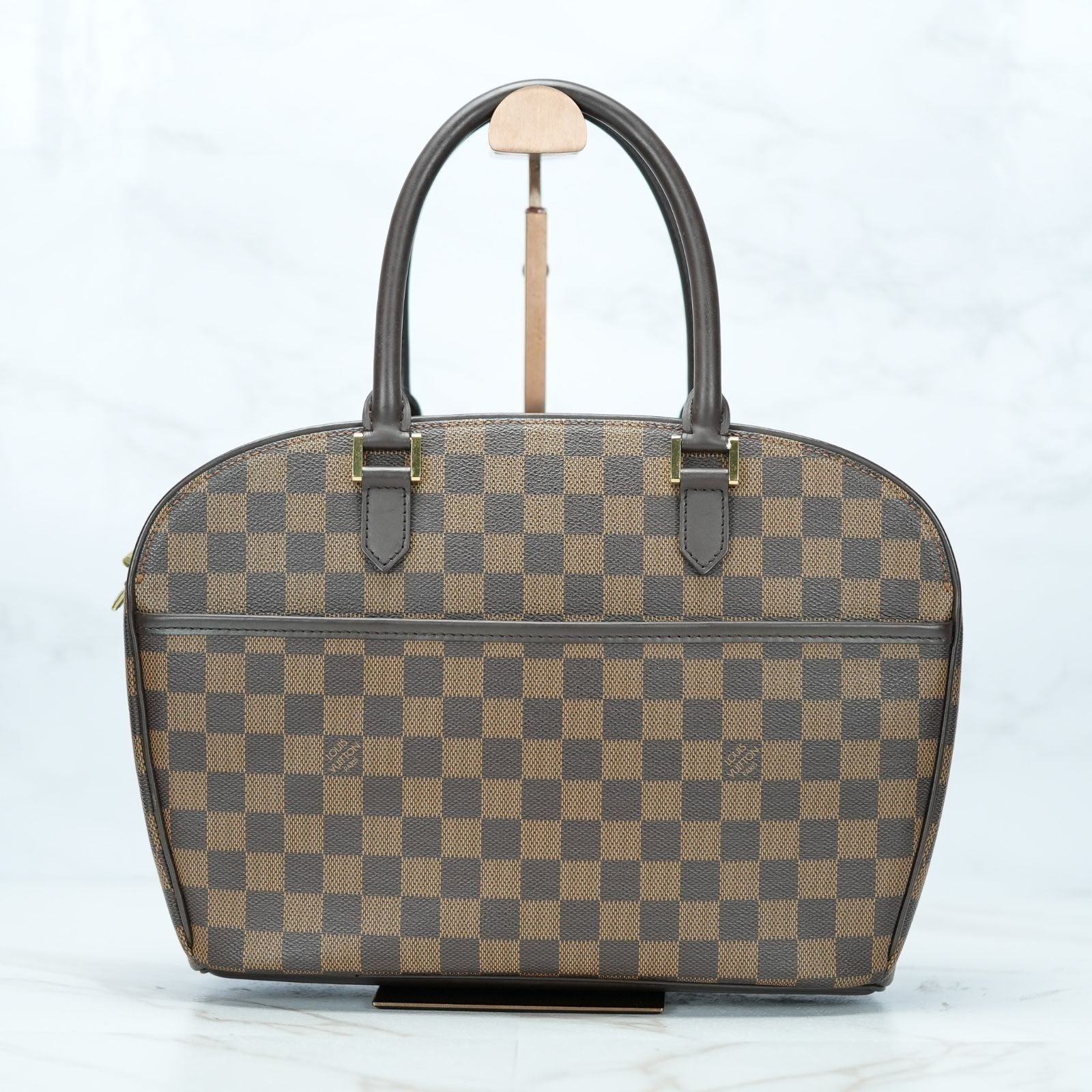 LOUIS VUITTON Damier Saria Horizontal N51282 Handbag Brown Shoulder Bag