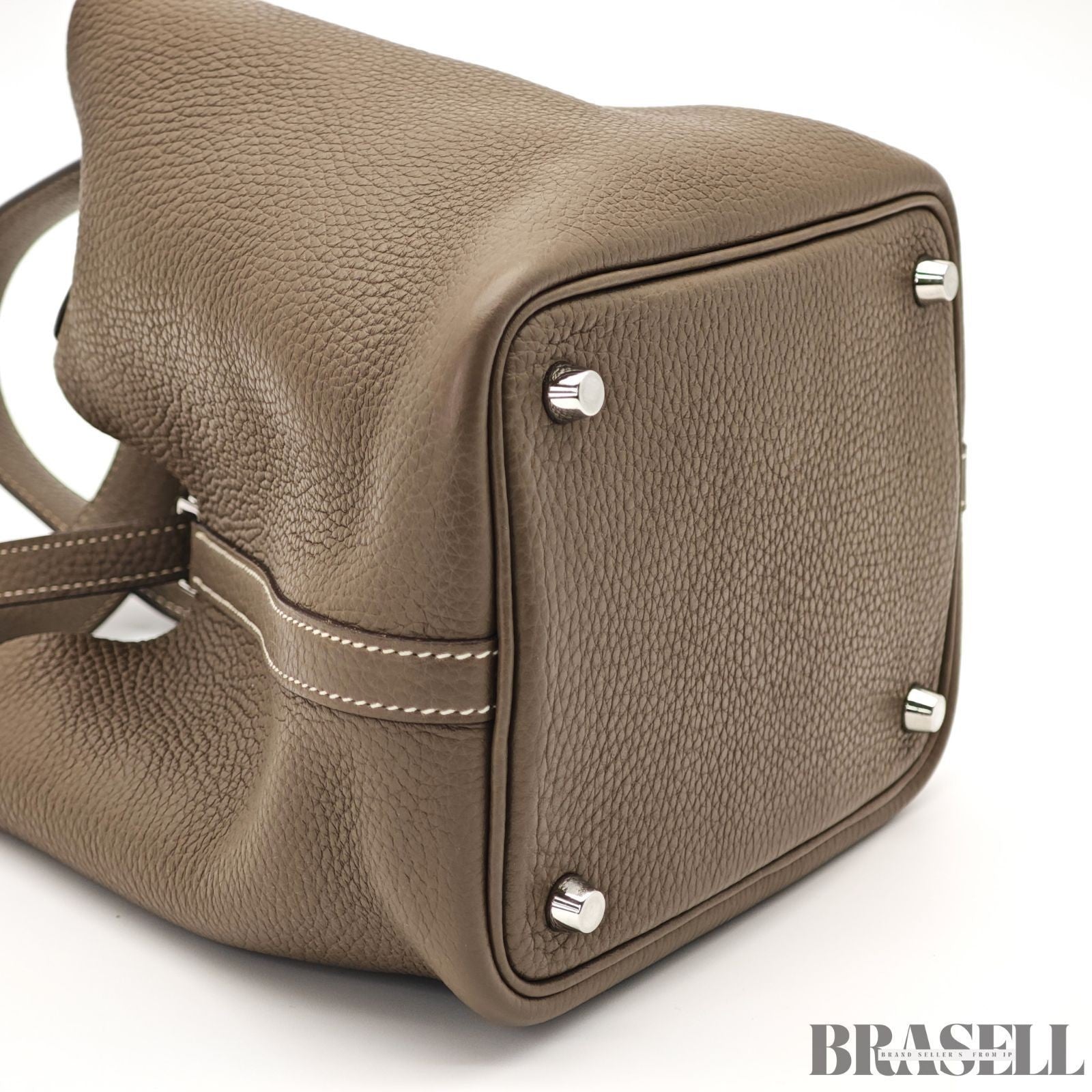 Hermes Picotin Lock PM 18 etoupe Handbag Women's With Padlock Key