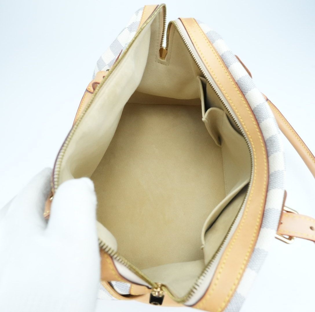 LOUIS VUITTON Berkeley N52001 Boston Bag Travel Large Capacity White