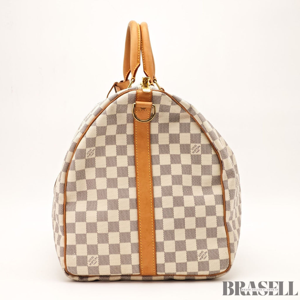 LOUIS VUITTON Keepall Bandouliere 55  Damier Azur N41429 Boston Bag