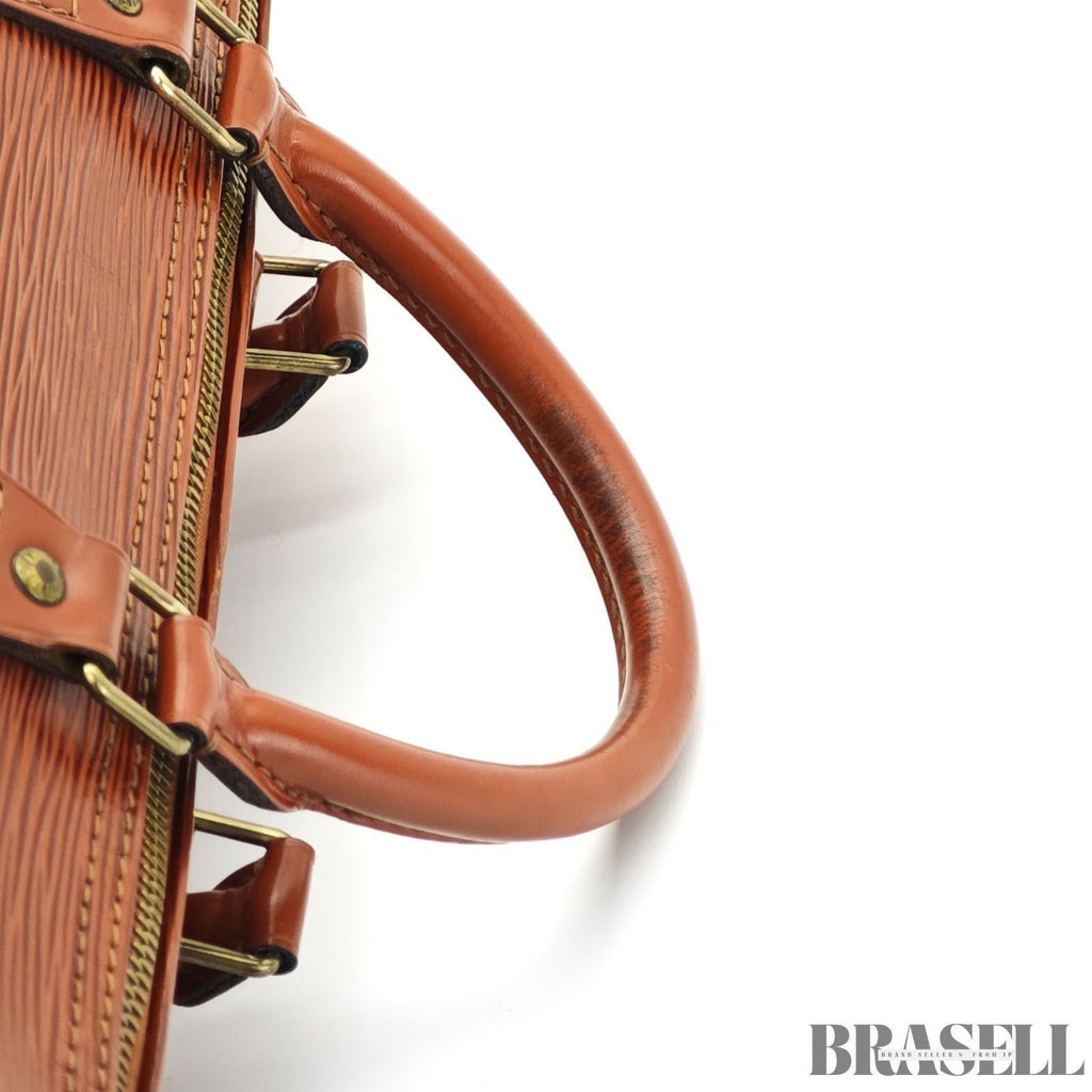 Borsa a mano Louis Vuitton Epi Speedy 30 marrone M43003 in pelle marrone da...