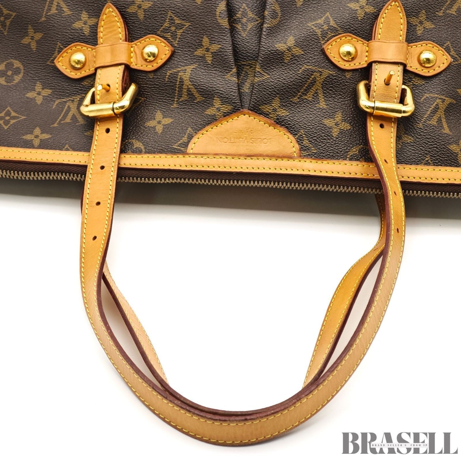 LOUIS VUITTON LV Palermo GM Shoulder Tote Bag Monogram M40146 Brown