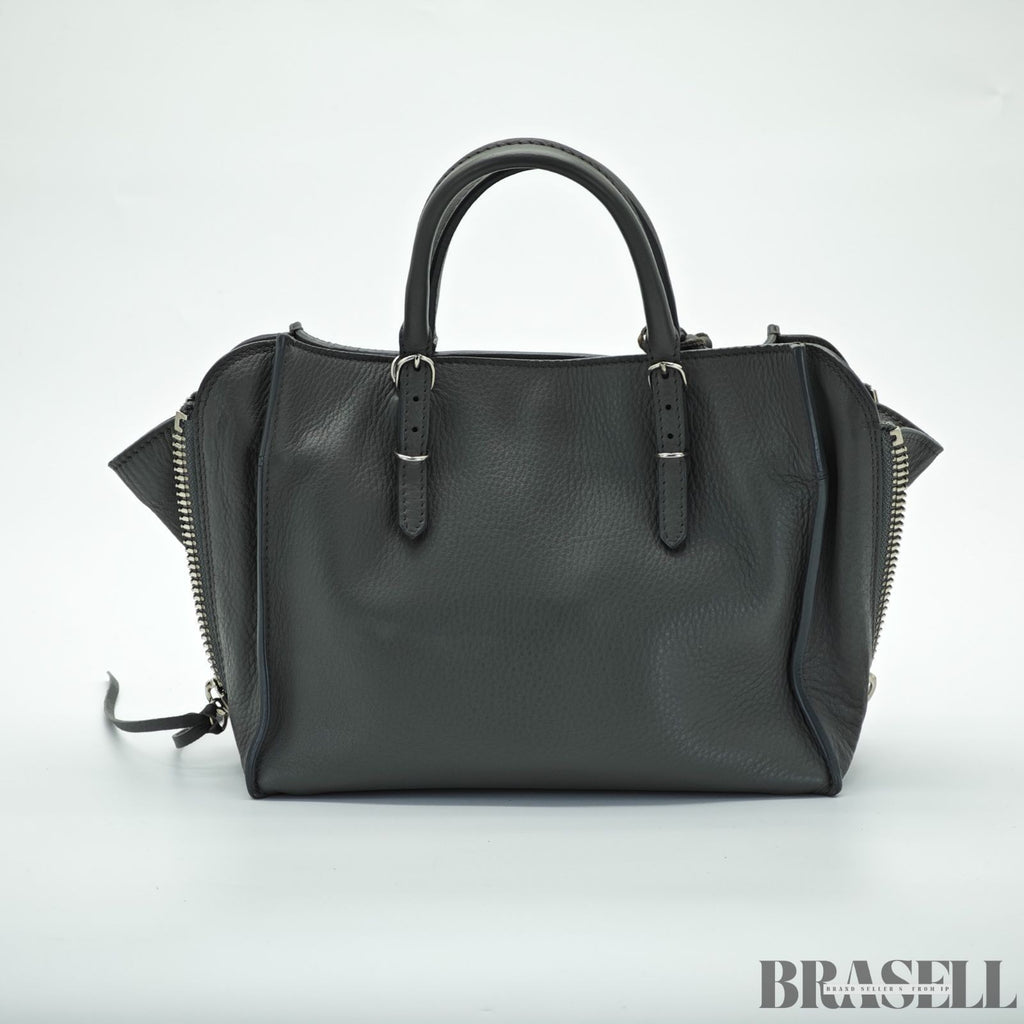 BALENCIAGA 2-Way Handbag Shoulder Bag Paper A4 357333 Gray color