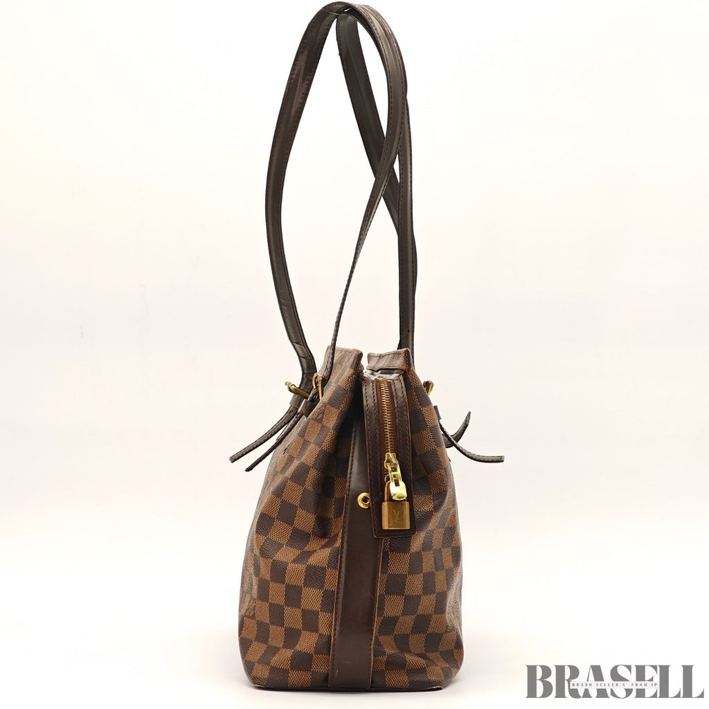 Louis Vuitton Chelsea N51119 Handbag Tote Bag Horizontal Large Capacity Brown