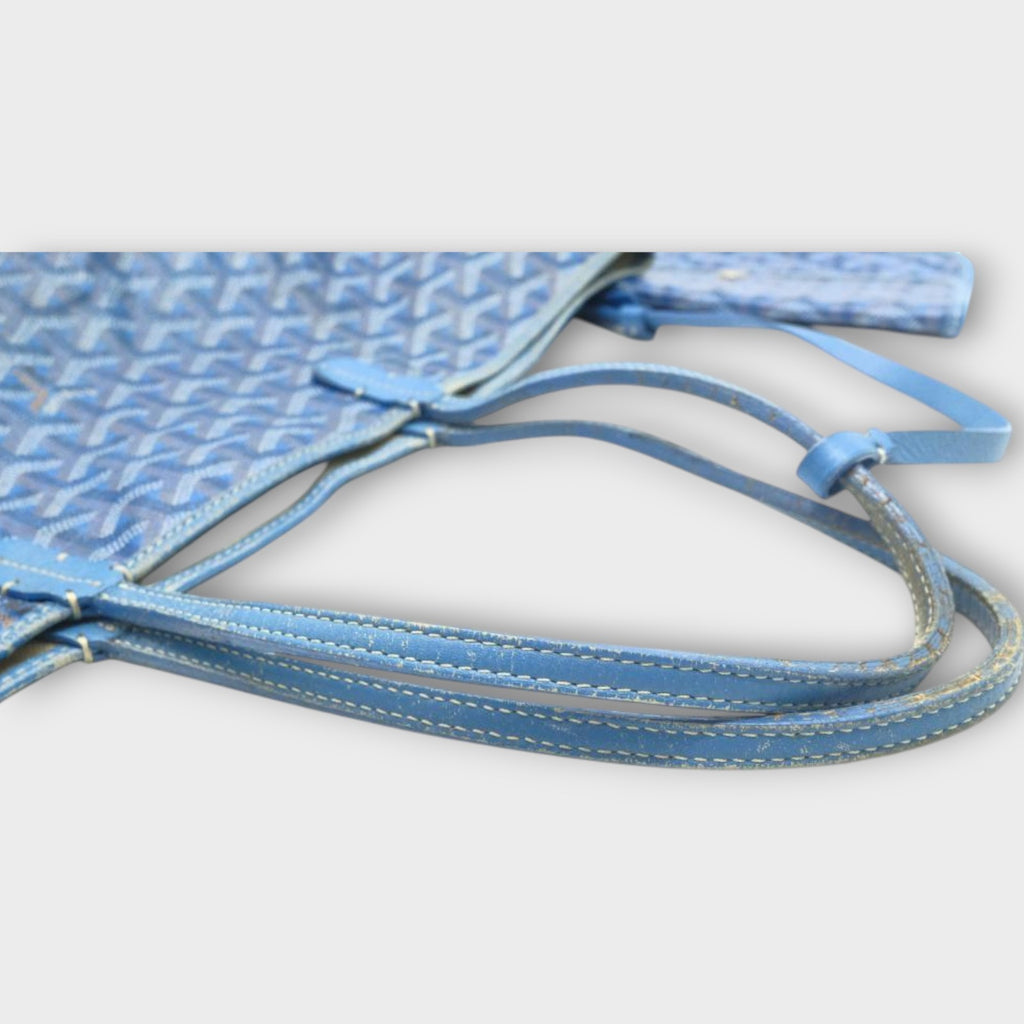 Goyard Saint Louis Tote Bag PM Blue with Pouch