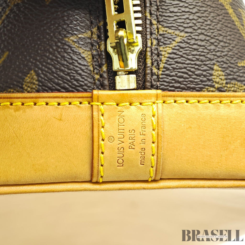 LOUIS VUITTON Monogram Alma PM M53151 Handbag Brown with Padlock