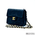 Chanel Mini Matelassé Lambskin Chain Shoulder Bag A01115 Flap Black Woman