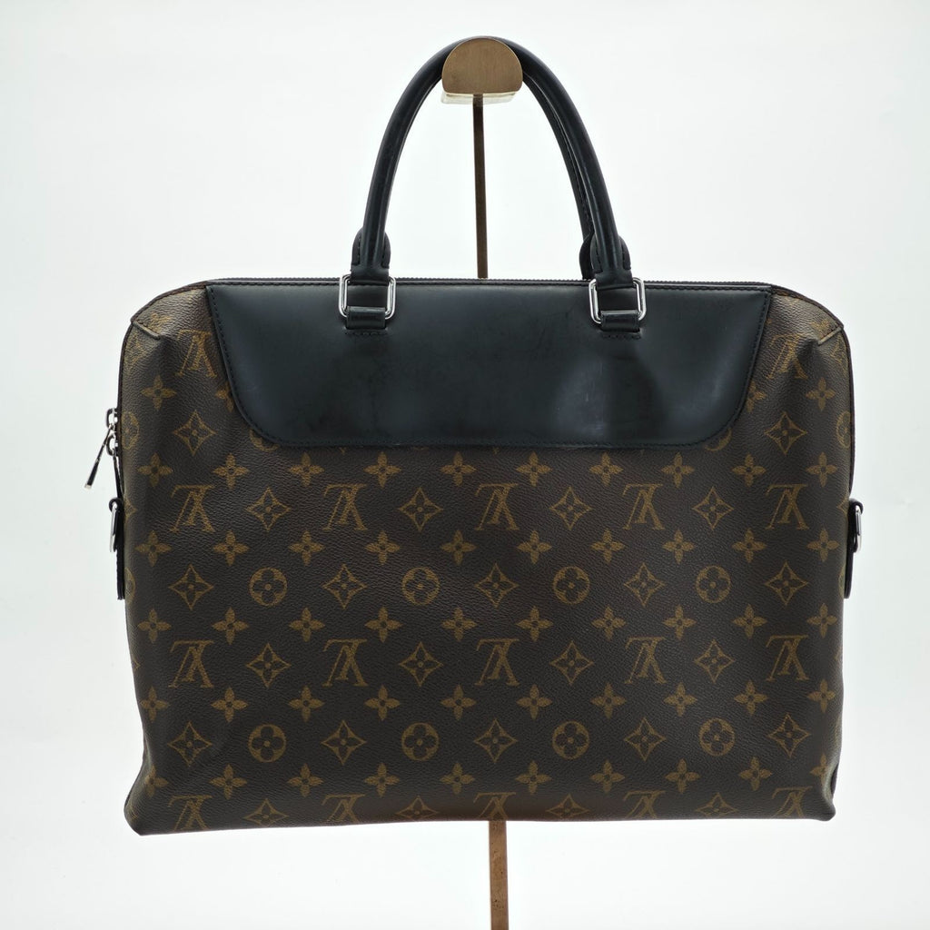 LOUIS VUITTON Monogram Macather PDJ Porte Documan Jour NM Business Bag M54019