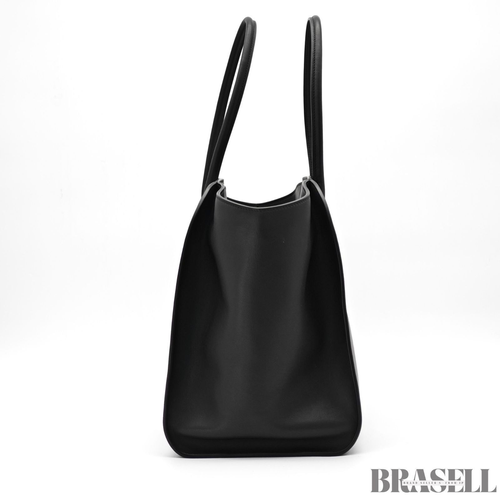 The Row Marlo 17 Leather Tote Bag Handbag Black Women's Made in Italy
