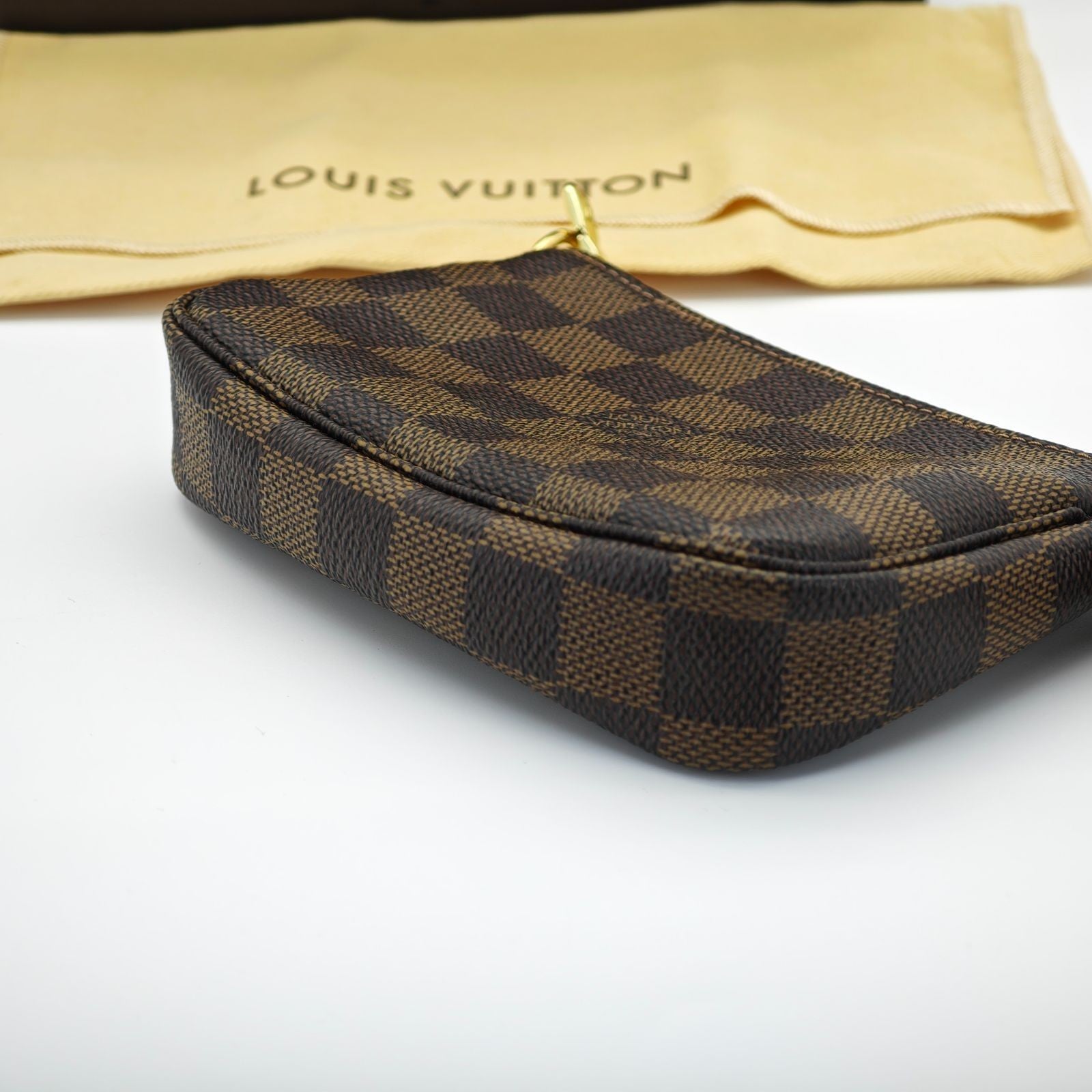 Louis Vuitton Damier Mini Pochette Accessoires Bag Brown Women’s N58009