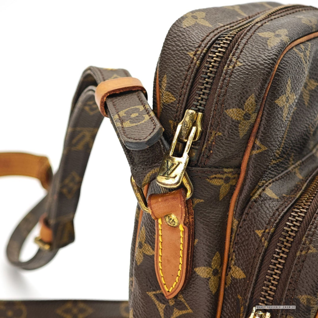 LOUIS VUITTON Amazon Crossbody Shoulder Bag Monogram Leather Canvas Brown M45236