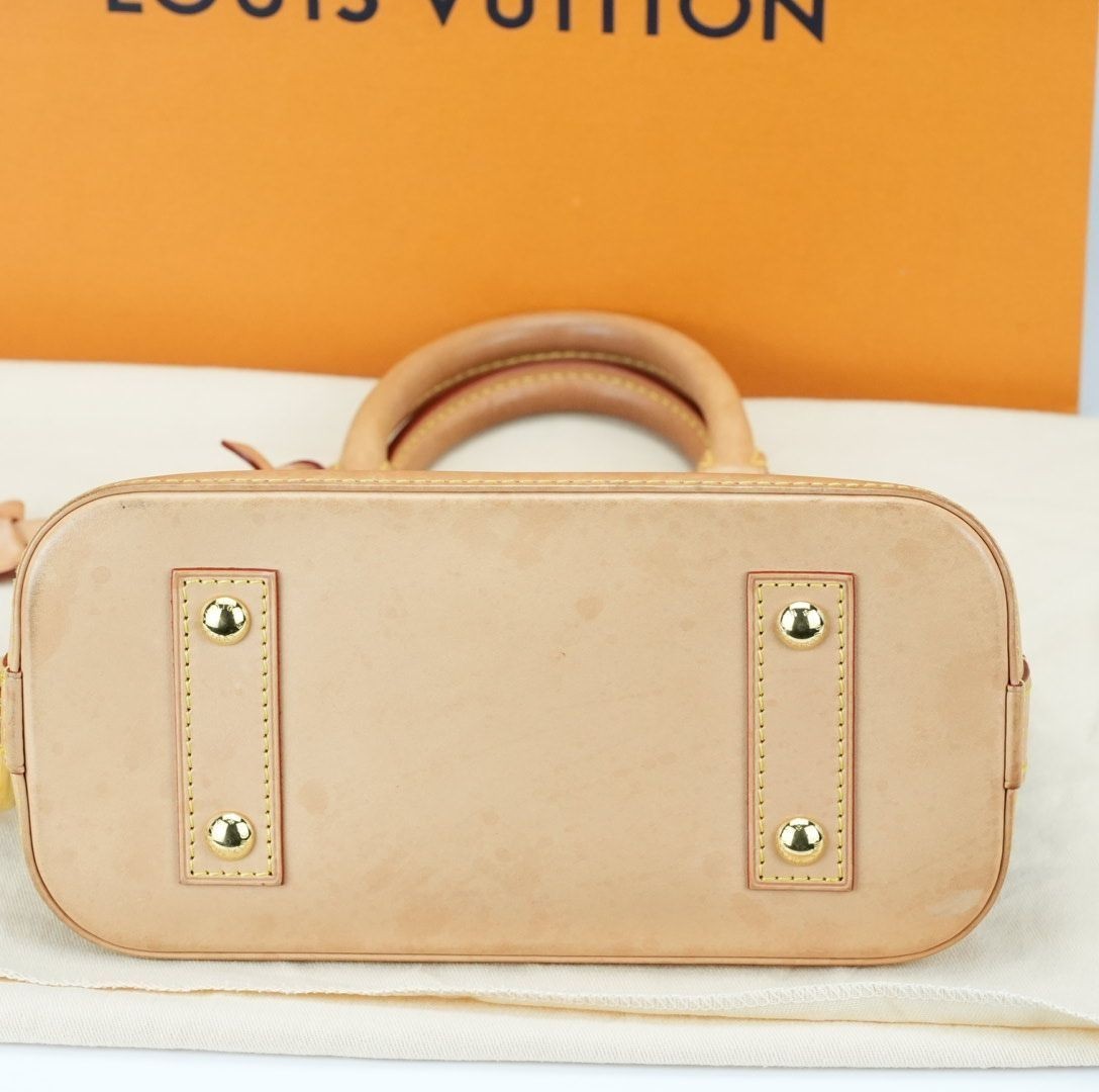 LOUIS VUITTON Monogram Alma BB Handbag M53152 Padlock Key