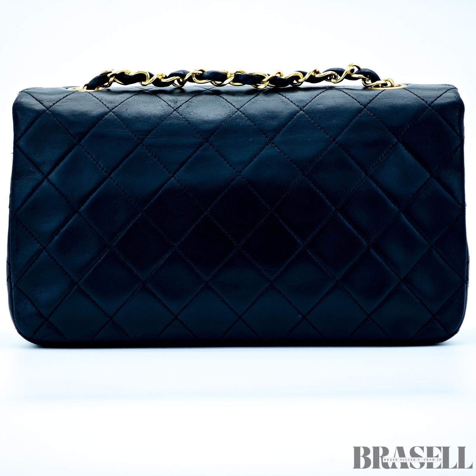 Chanel Matelassé 23 Lambskin Black 1192228 Shoulder Bag Flap Compact Black