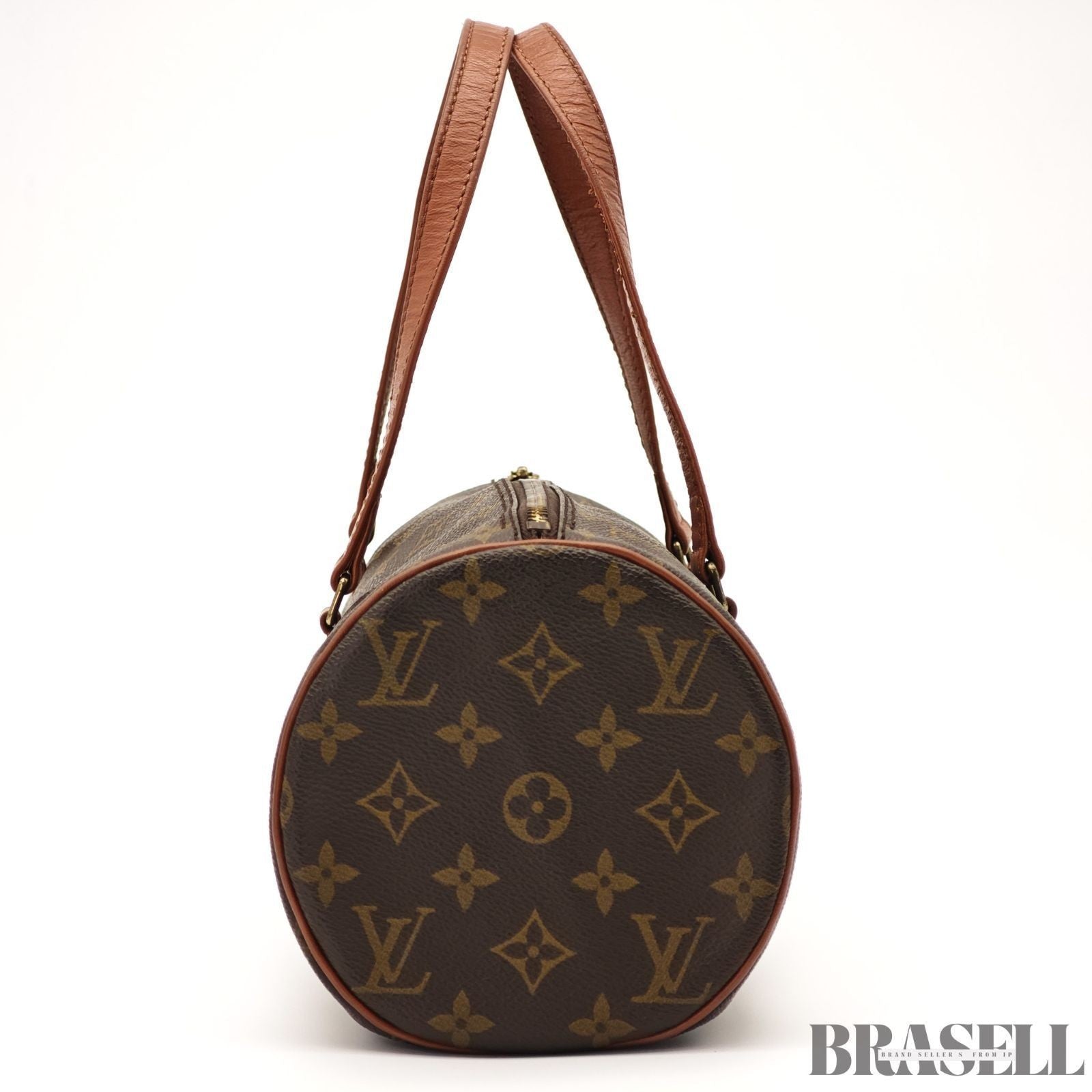 LOUIS VUITTON Monogram Papillon 30 M51385 HandBag Mini Boston Bag Brown France