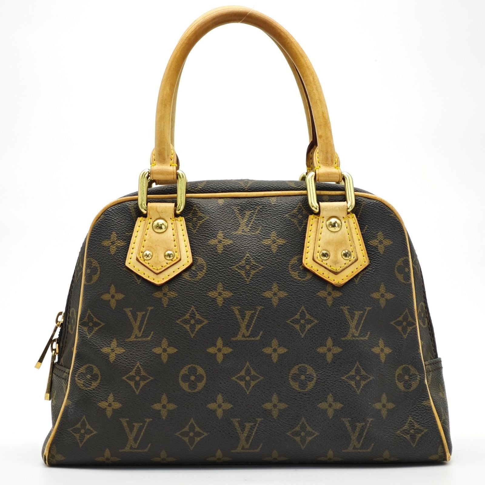 LOUIS VUITTON Manhattan PM M40026 Monogram Handbag Shoulder Bag Brown Women’s