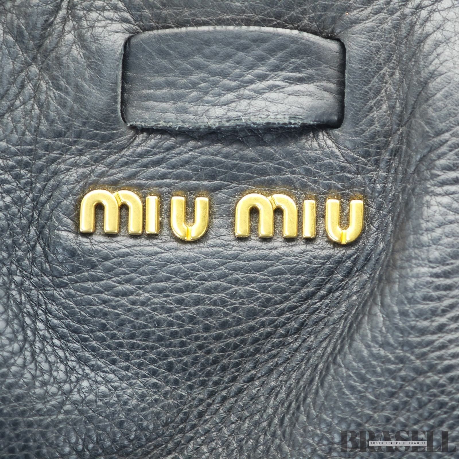 Miu Miu Madras 2-Way Bag RL0058 Handbag Shoulder Bag Black Women's
