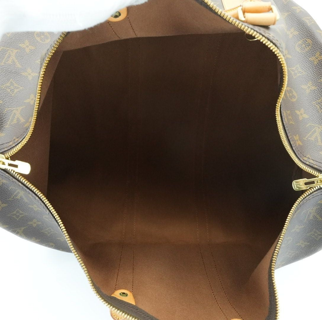 LOUIS VUITTON Keepall 55 M41424 Boston Bag Travel Bag Brown Large Capacity