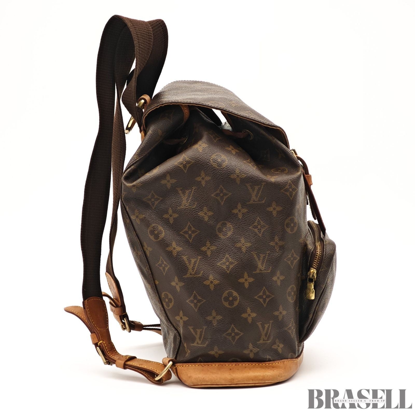 LOUIS VUITTON Montsouris M51135 Monogram Backpack Brown Women’s
