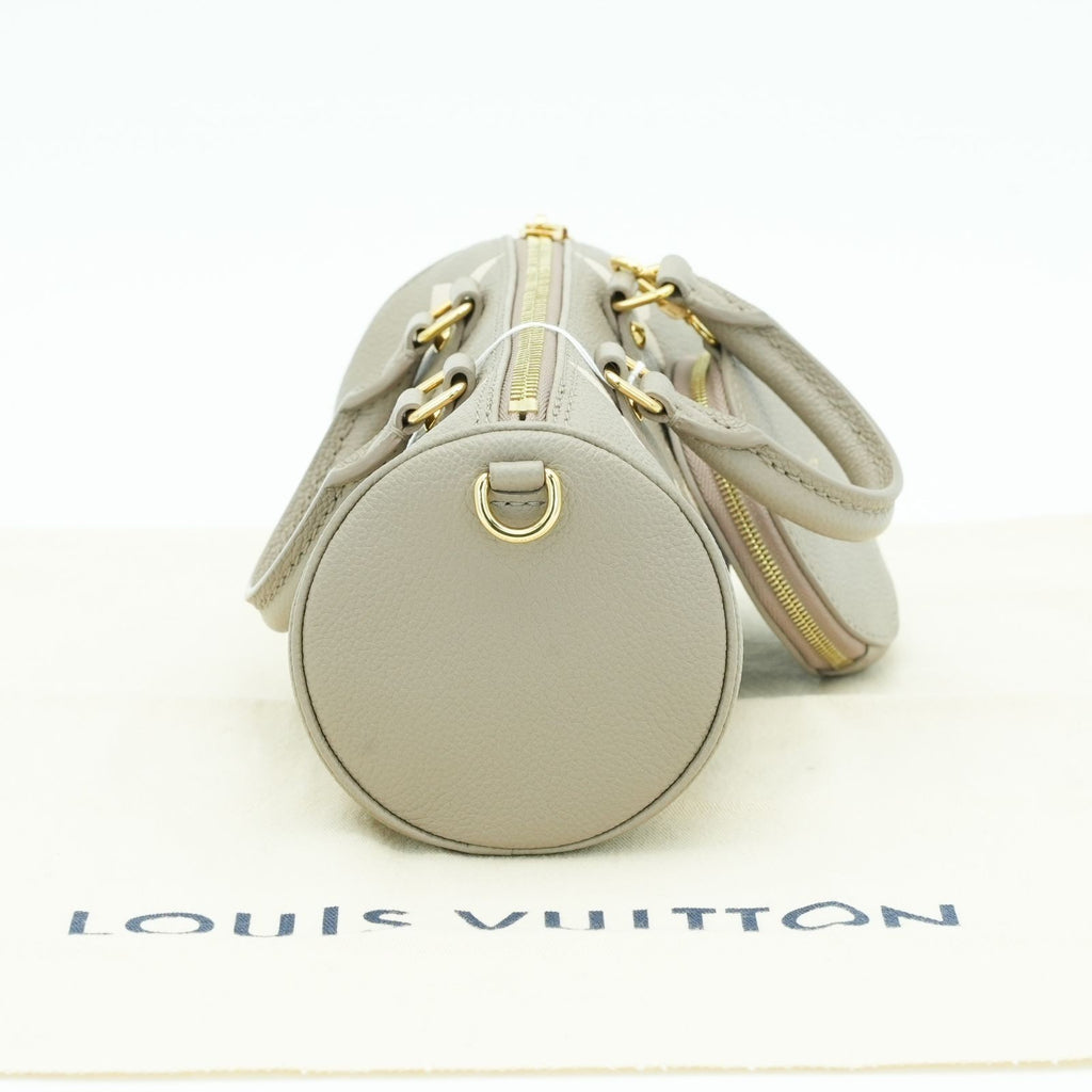 LOUIS VUITTON Empreinte Giant Papillon BB M46031 Handbag Beige Tourtière Cream