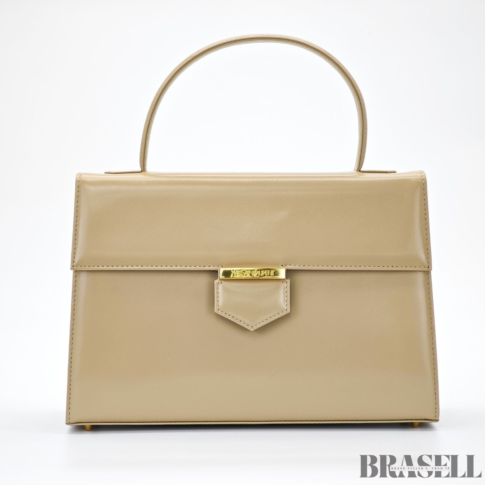 Yves Saint Laurent Vintage Style Top Handle Bag with Logo Hardware