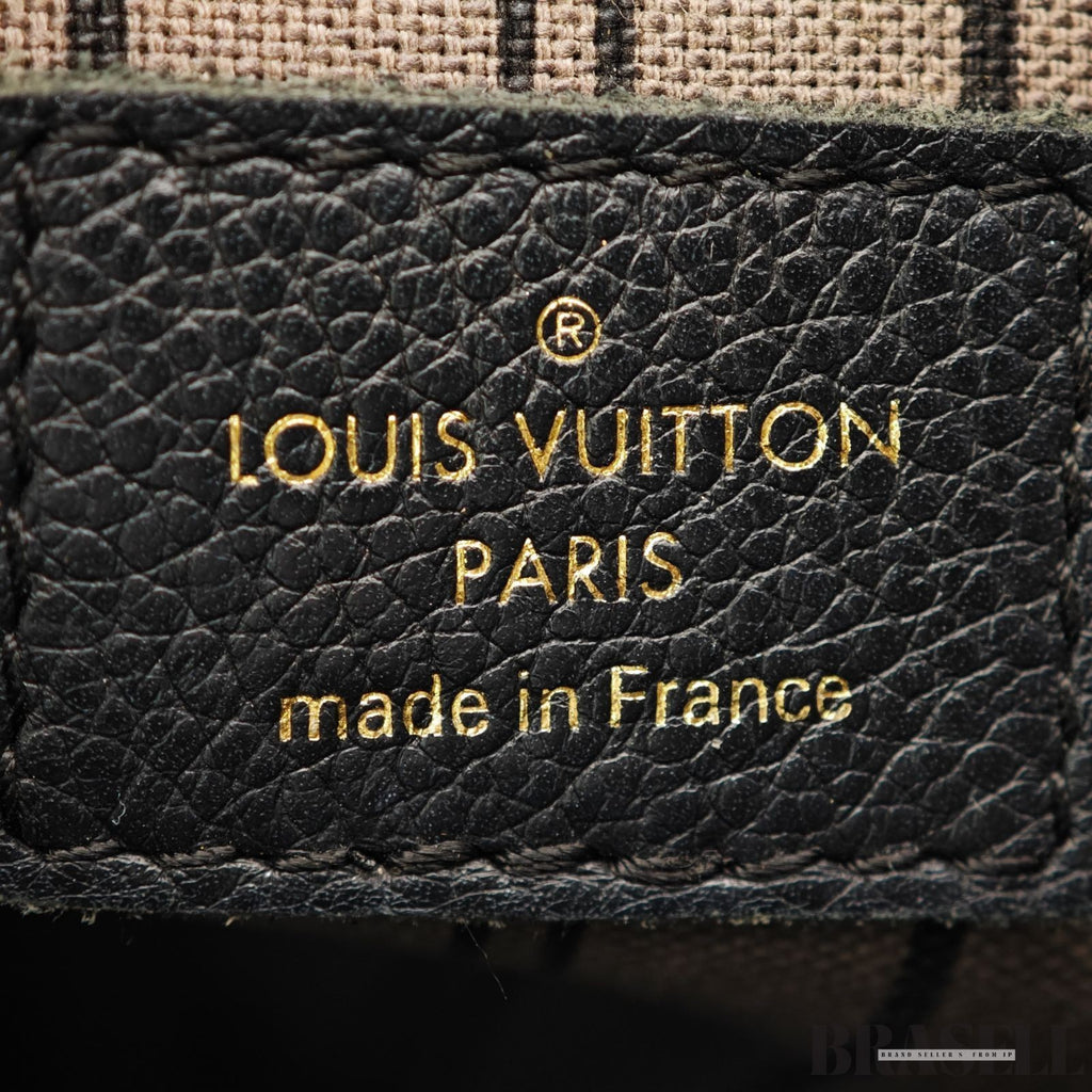 Louis Vuitton Empreinte Montaigne MM M41048 2Way Handbag Shoulder Bag Black