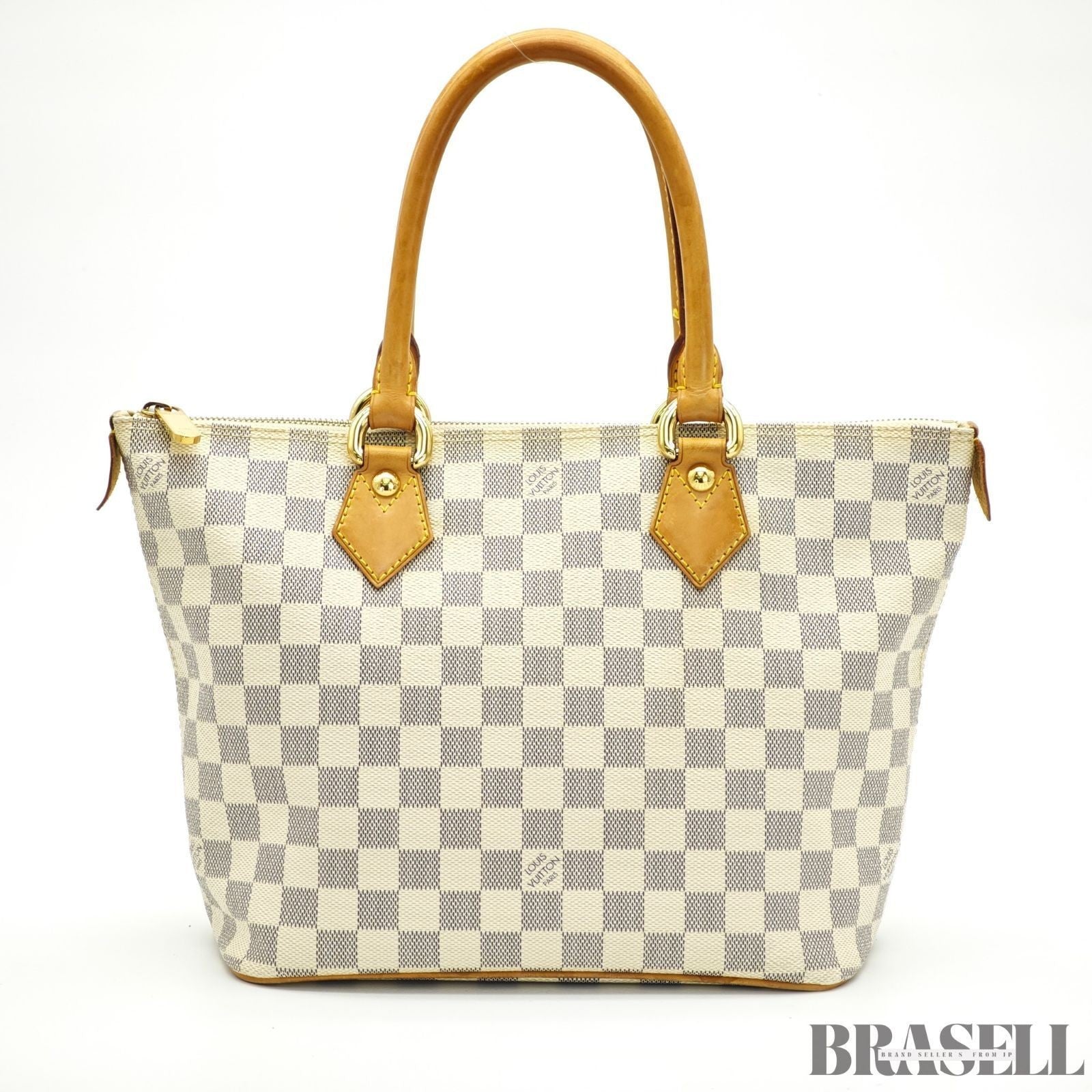LOUIS VUITTON Saleya PM N51186 Damier Azur Tote Bag Ivory Women’s