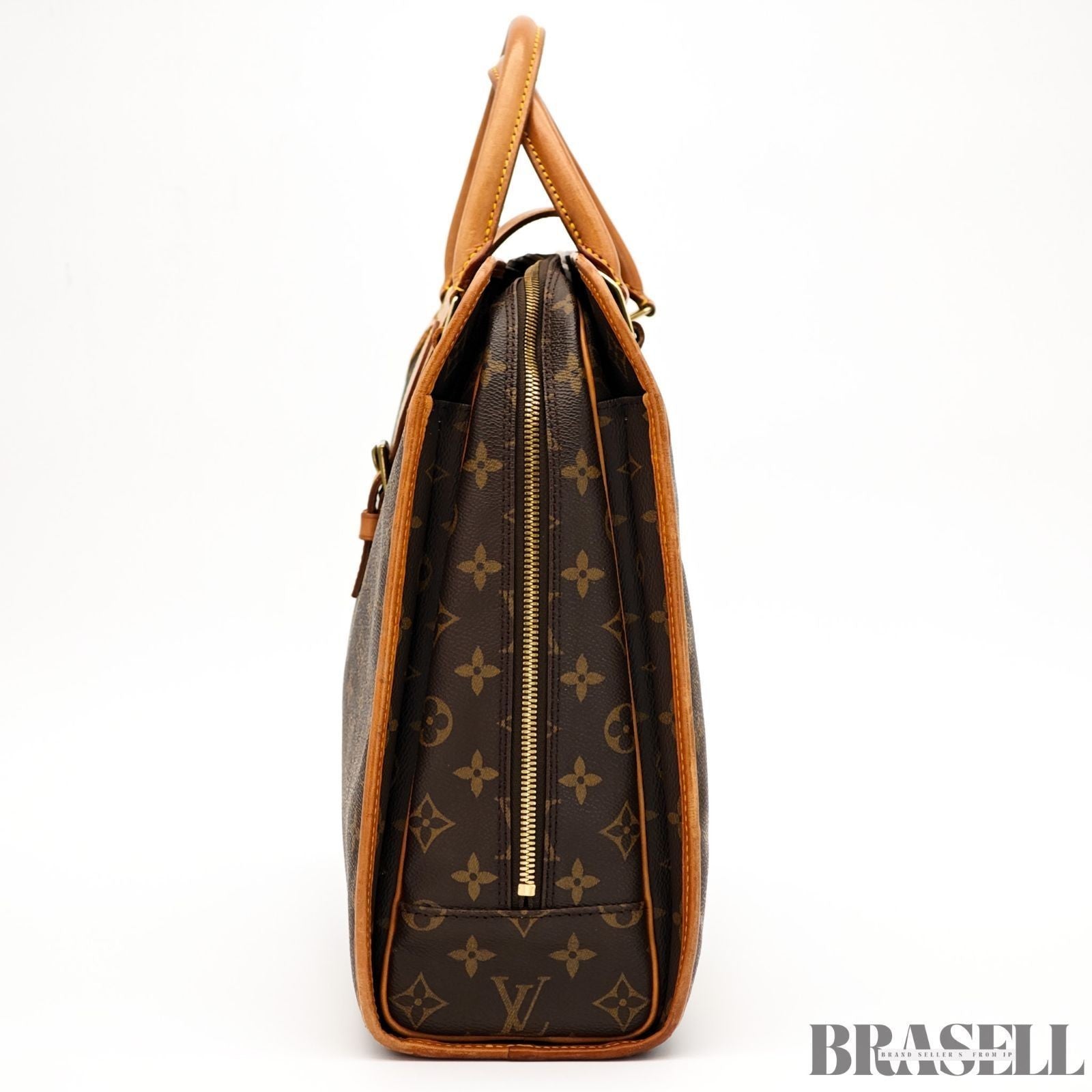 Louis Vuitton Monogram Rivoli M53380 Business Bag Handbag Brown Canvas Unisex
