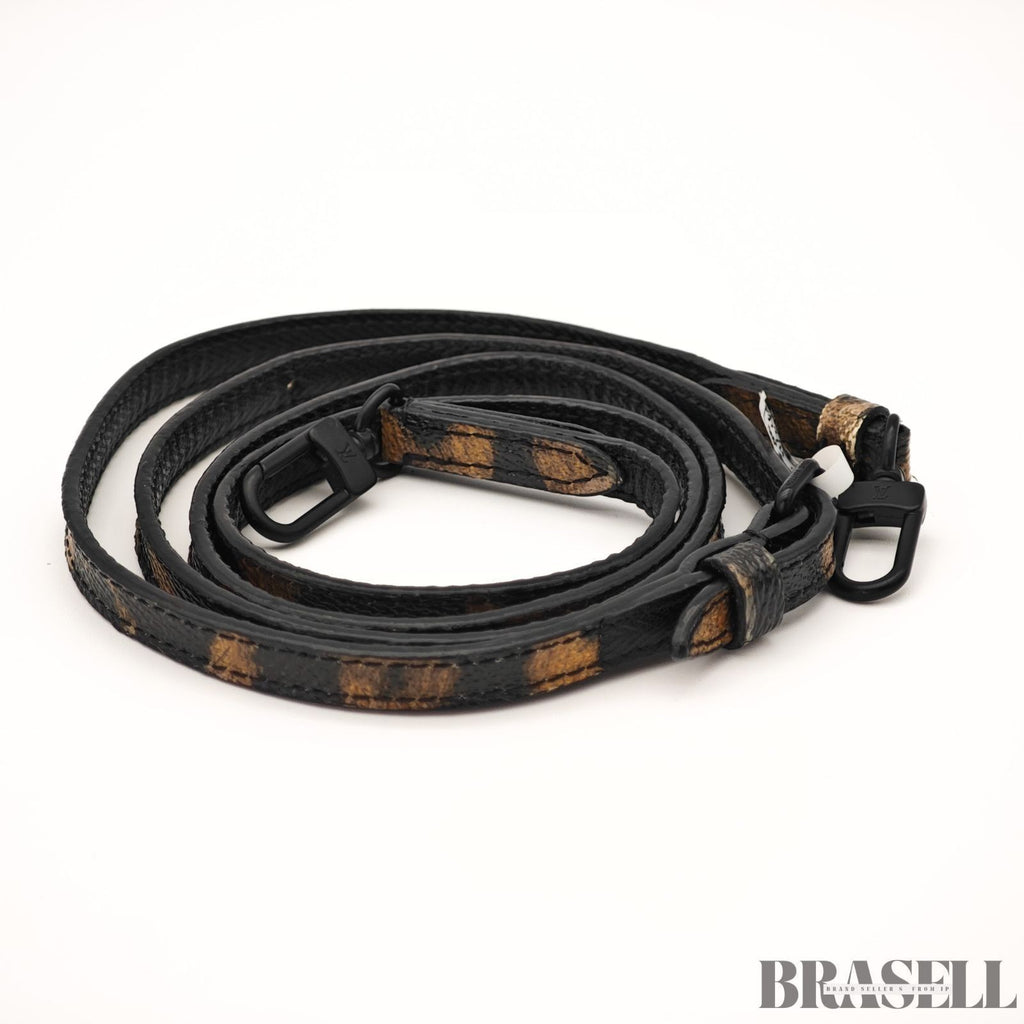 Louis Vuitton Monogram Reverse Leopard M43001 2Way Handbag Brown Black Canvas