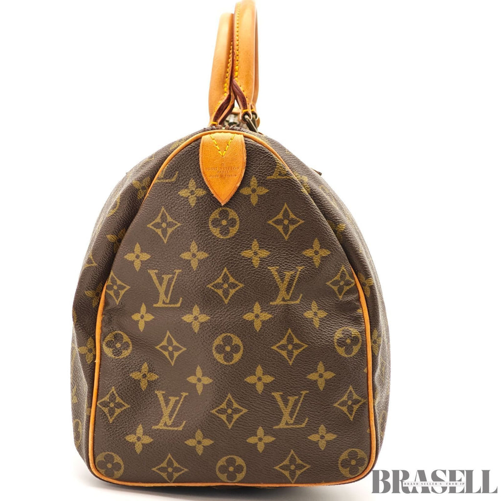 LOUIS VUITTON Speedy 35 M41524 Handbag Brown Monogram Canvas Mini Boston Bag