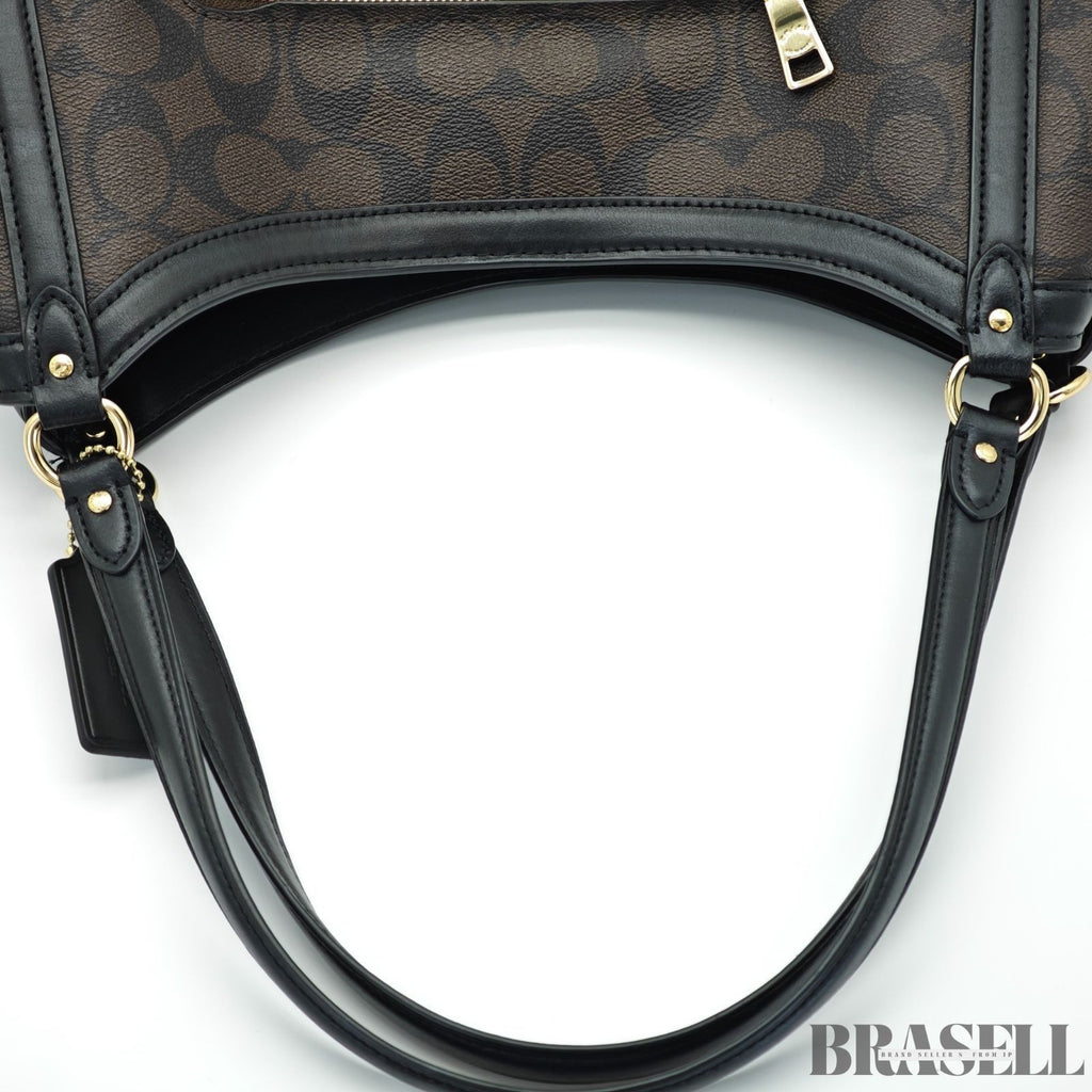 COACH Signature Christy C6232 Handbag Brown Women's