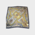 Hermès Carré 140 Herringbone "Jardin de la Maharani" Silk Scarf Bandana 【S】